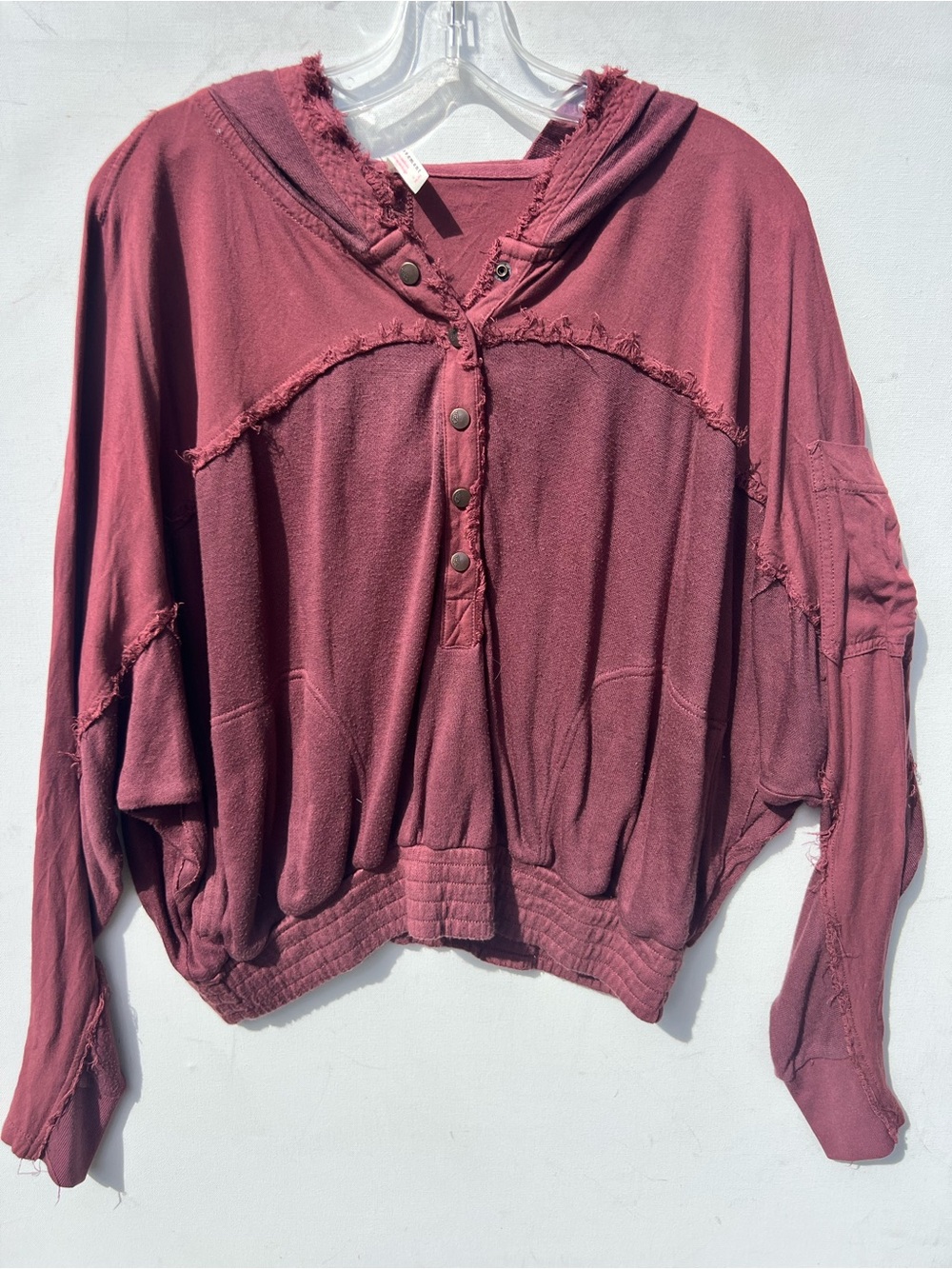 FP Movement Windy Meadow Hoodie / Maroon free people medium m